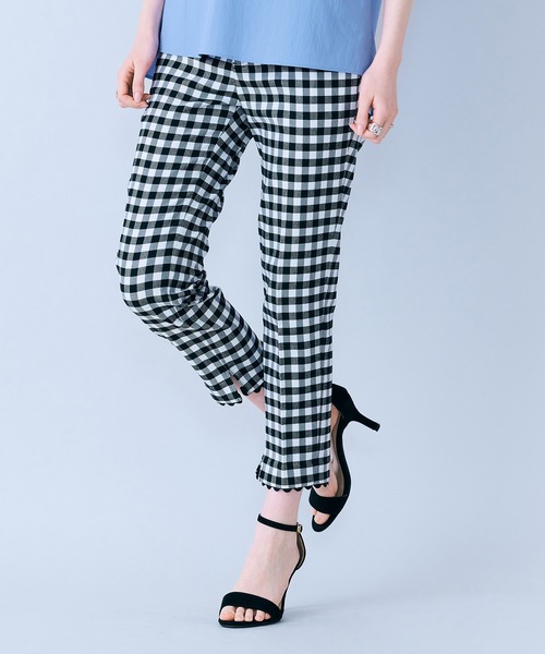 Audie a Muses(オーディアミューズ)の「サブリナパンツ/ チェック(その他パンツ・レディース・ブラック・36/38/40/42)」の18枚目の写真