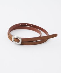 DISCOAT | ぷっくりバックルスエード調細ベルト(ベルト)