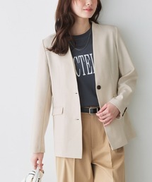 Pierrot｜ピエロのノーカラージャケット通販 - ZOZOTOWN