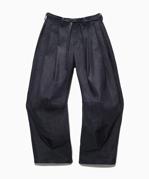 HARE（ハレ）の「【NARRIL】Judo-Style Sculpted Pants（デニムパンツ・メンズ・ブラック/ネイビー・MEDIUM/SMALL）」の2枚目の写真