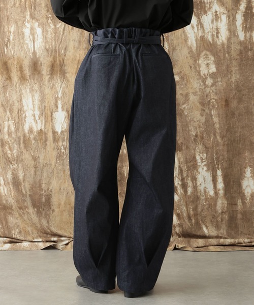 HARE（ハレ）の「【NARRIL】Judo-Style Sculpted Pants（デニムパンツ・メンズ・ブラック/ネイビー・MEDIUM/SMALL）」の13枚目の写真