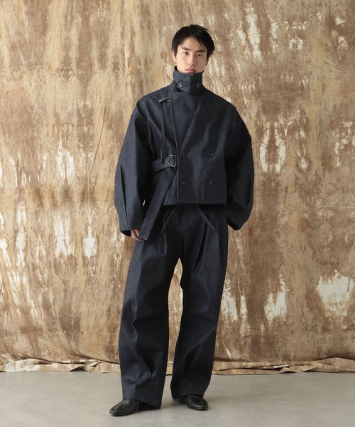 HARE（ハレ）の「【NARRIL】Judo-Style Sculpted Pants（デニムパンツ・メンズ・ブラック/ネイビー・MEDIUM/SMALL）」の22枚目の写真