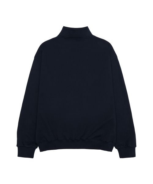 AMESWORLDWIDE（アメスワールドワイド）の「BASIC APPLIQUE HALF ZIP SWEATSHIRT NAVY（スウェット・レディース・その他・MEDIUM/LARGE/SMALL）」の5枚目の写真