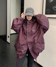 Dalfwin（ダールフィン）の「韓国ファッション RICECAKE刺繍ロゴナイロンブルゾン（ナイロンジャケット）」