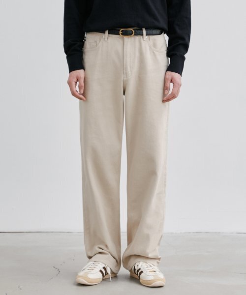 BRANDED（ブランデッド）の「1788 LIGHT BEIGE JEANS [WIDE STRAIGHT]（デニムパンツ・メンズ・その他・28/30/32/34）」の2枚目の写真