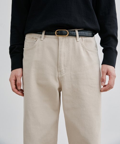 BRANDED（ブランデッド）の「1788 LIGHT BEIGE JEANS [WIDE STRAIGHT]（デニムパンツ・メンズ・その他・28/30/32/34）」の5枚目の写真