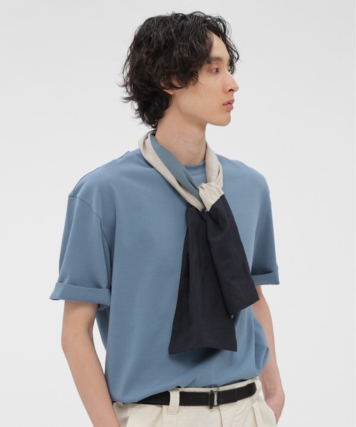 MARGARET HOWELL(マーガレットハウエル)の「SHIRTING SCARF(ストール/ショール・レディース・ブルー系その他2・FREE)」の4枚目の写真