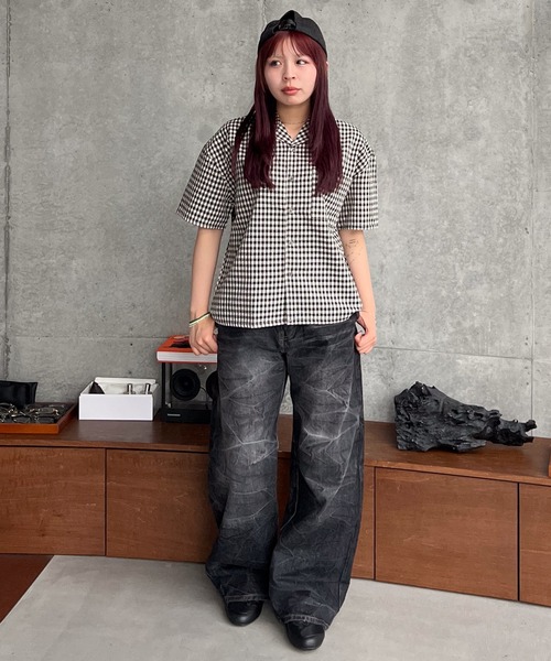 SINSS(シンス)の「Vintage washed darts denim / ヴィンテージウォッシュドダーツデニム(デニムパンツ・メンズ・ブラック/ブルー・X-SMALL/LARGE/MEDIUM/SMALL)」の6枚目の写真