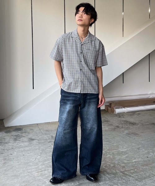 SINSS(シンス)の「Vintage washed darts denim / ヴィンテージウォッシュドダーツデニム(デニムパンツ・メンズ・ブラック/ブルー・X-SMALL/LARGE/MEDIUM/SMALL)」の11枚目の写真