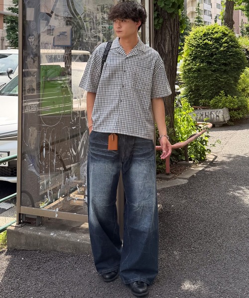 SINSS(シンス)の「Vintage washed darts denim / ヴィンテージウォッシュドダーツデニム(デニムパンツ・メンズ・ブラック/ブルー・X-SMALL/LARGE/MEDIUM/SMALL)」の18枚目の写真