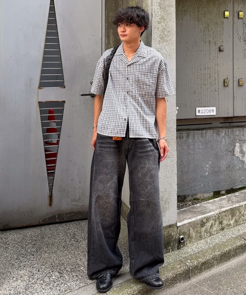 SINSS(シンス)の「Vintage washed darts denim / ヴィンテージウォッシュドダーツデニム(デニムパンツ・メンズ・ブラック/ブルー・X-SMALL/LARGE/MEDIUM/SMALL)」の13枚目の写真