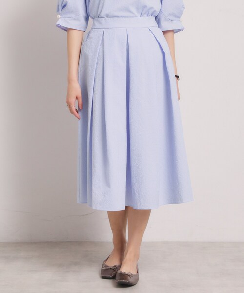 ITS'DEMO(イッツデモ)の「【手洗い可/セットアップ可】サッカースカート(スカート・レディース・オフホワイト/ブラック/ブルー・00)」の21枚目の写真