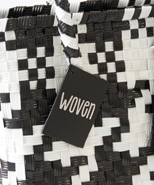 WOVEN(ウーヴン)の「WOVEN (ウーヴン) / メキシコ製 ミニバッグ メルカドバッグ かごバッグ レザーハンドル(かごバッグ・レディース・ブラック系その他/グリーン/ブラック×ゴールド/ブラック×ホワイト/ゴールド/ネイビー/ブラック/シルバー・FREE)」の13枚目の写真