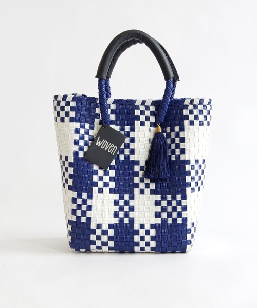 WOVEN(ウーヴン)の「WOVEN (ウーヴン) / メキシコ製 ミニバッグ メルカドバッグ かごバッグ レザーハンドル(かごバッグ・レディース・ブラック系その他/グリーン/ブラック×ゴールド/ブラック×ホワイト/ゴールド/ネイビー/ブラック/シルバー・FREE)」の21枚目の写真