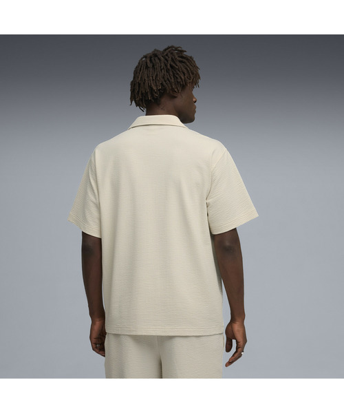 PUMA(プーマ)の「PUMA プーマ メンズ ESS エレベーテッド マテリアル 半袖 シャツ ESS ELEVATED Mat(その他トップス・メンズ・ブルー系その他/オフホワイト・SMALL/MEDIUM/LARGE/X-LARGE/XX-LARGE)」の3枚目の写真