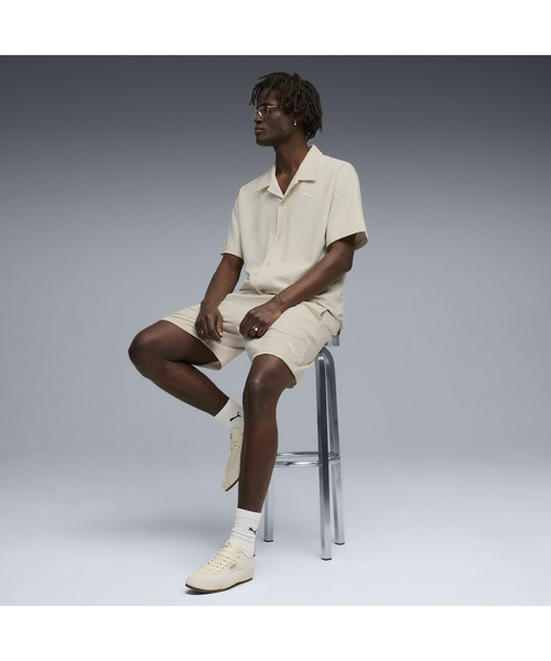 PUMA(プーマ)の「PUMA プーマ メンズ ESS エレベーテッド マテリアル 半袖 シャツ ESS ELEVATED Mat(その他トップス・メンズ・ブルー系その他/オフホワイト・SMALL/MEDIUM/LARGE/X-LARGE/XX-LARGE)」の4枚目の写真