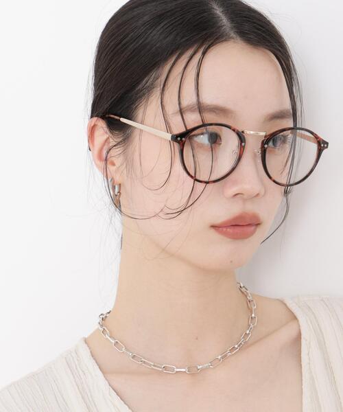 NANO universe(ナノユニバース)の「ゴールドブリッジボストン型サングラス(サングラス・レディース・グレー/ブラック/ブラウン・F)」の3枚目の写真