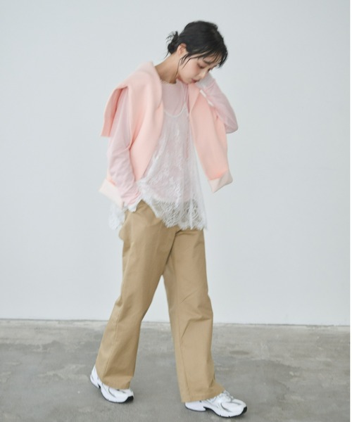 Anclear oui（アンクリアウィ）の「レースAラインキャミチュニック（キャミソール・レディース・White/ブラック・F）」の19枚目の写真