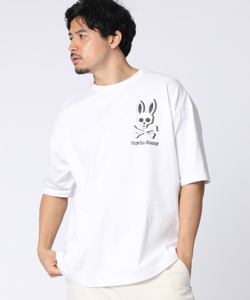 Psycho Bunny（サイコバニー）の「[WEB限定]グラフィックBUNNY Tシャツ（Tシャツ/カットソー・メンズ・ダークグリーン/ホワイト/ブラック・MEDIUM/X-LARGE/LARGE/SMALL）」の2枚目の写真
