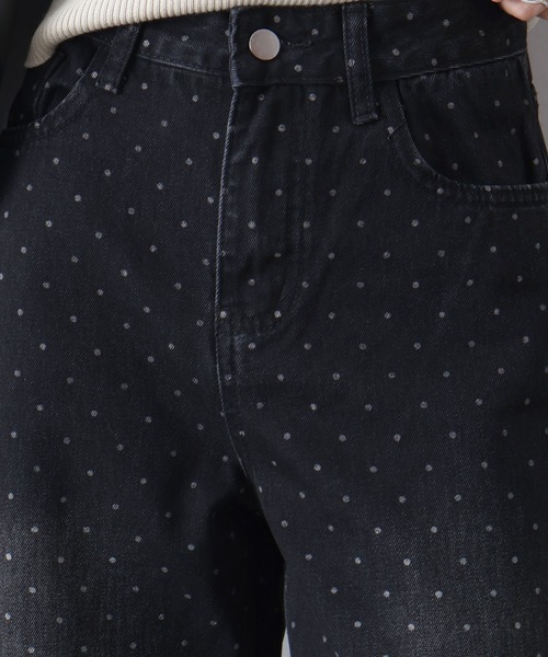 SpRay(スプレイ)の「ドットデニムパンツ(デニムパンツ・レディース・ブラック/ブルー・SMALL/MEDIUM)」の17枚目の写真