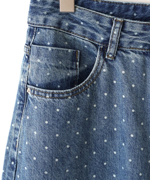 SpRay(スプレイ)の「ドットデニムパンツ(デニムパンツ・レディース・ブラック/ブルー・SMALL/MEDIUM)」の14枚目の写真