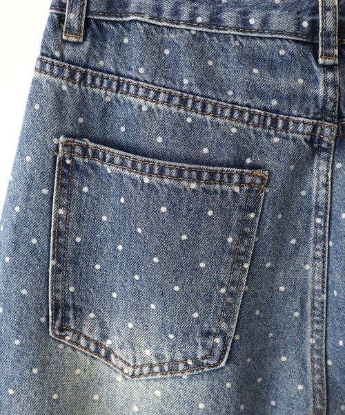 SpRay(スプレイ)の「ドットデニムパンツ(デニムパンツ・レディース・ブラック/ブルー・SMALL/MEDIUM)」の10枚目の写真