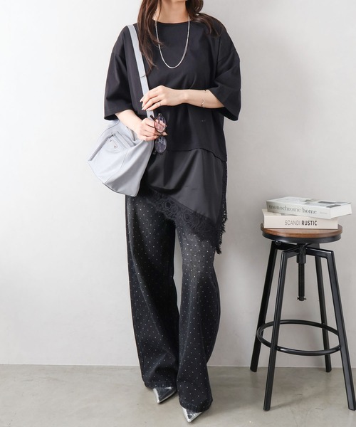 SpRay(スプレイ)の「ドットデニムパンツ(デニムパンツ・レディース・ブラック/ブルー・SMALL/MEDIUM)」の20枚目の写真