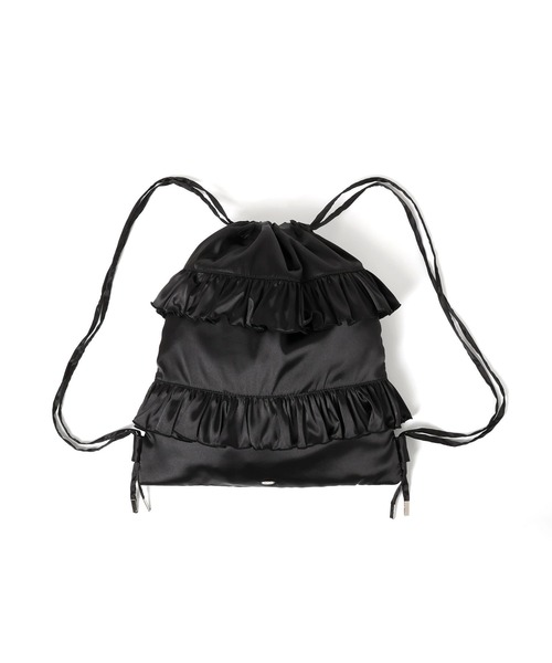 Heather(ヘザー)の「2WAYサテンナップザック 664022(バックパック/リュック・レディース・アイボリー/ブラック・ONE SIZE)」の13枚目の写真