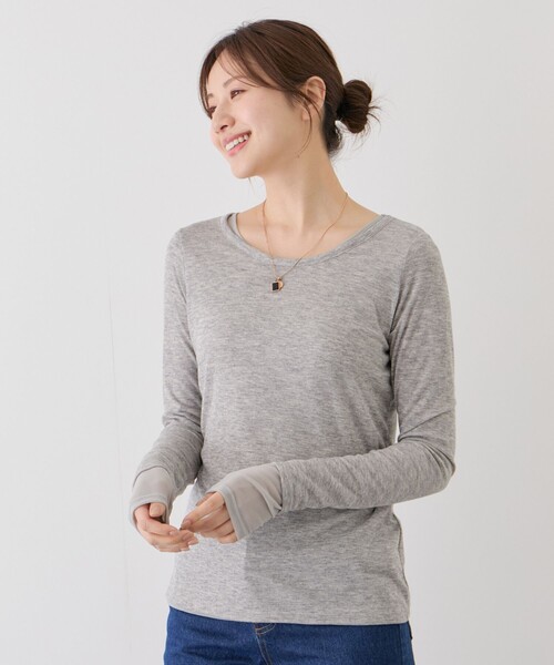 Jayro(ジャイロ)の「シアーフライス×チュールレイヤードプルオーバー(Tシャツ/カットソー・レディース・ホワイト系その他/ピンク/ブラック/ライトグレー・FREE)」の11枚目の写真