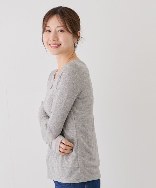 Jayro(ジャイロ)の「シアーフライス×チュールレイヤードプルオーバー(Tシャツ/カットソー・レディース・ホワイト系その他/ピンク/ブラック/ライトグレー・FREE)」の12枚目の写真