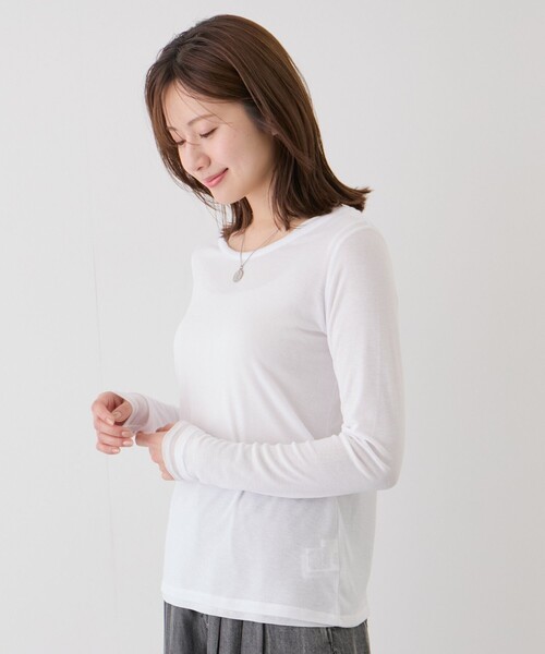 Jayro(ジャイロ)の「シアーフライス×チュールレイヤードプルオーバー(Tシャツ/カットソー・レディース・ホワイト系その他/ピンク/ブラック/ライトグレー・FREE)」の18枚目の写真