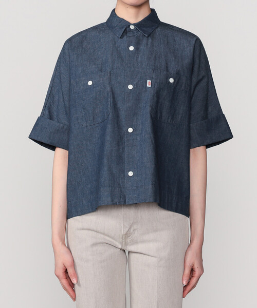 DANTON | コットンシャンブレー ドルマンワークシャツ WOMEN（シャツ
