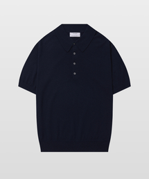 [ゼニア イタリア輸入原糸] Zegna YARN カラーニット ネイビー_ゼニア サマーウール100