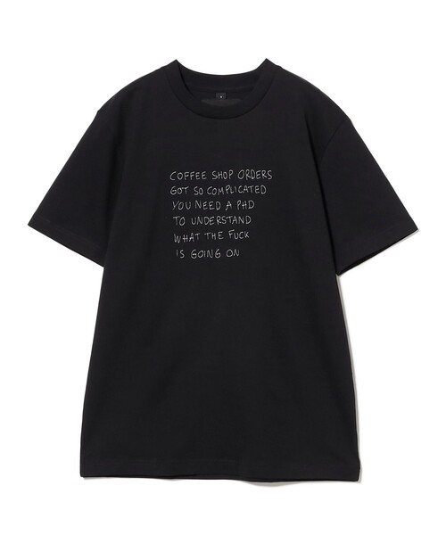 Ray BEAMS(レイビームス)の「Encre. / Coffee shop order Tシャツ(Tシャツ/カットソー・レディース・ブラック・SMALL)」の2枚目の写真