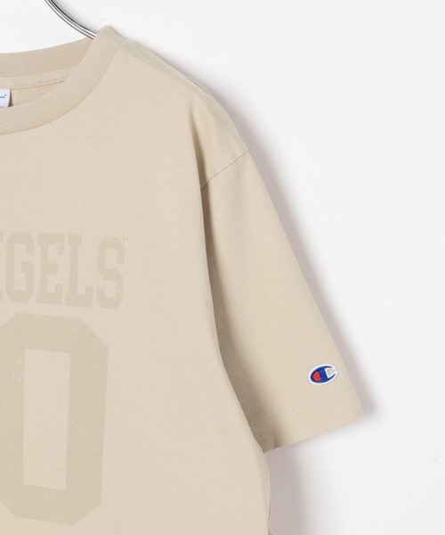 Champion(チャンピオン)の「【Champion(チャンピオン)】別注フロントロゴTシャツ(Tシャツ/カットソー・レディース・ブラック/ブラウン/ベージュ/ネイビー・FREE)」の16枚目の写真