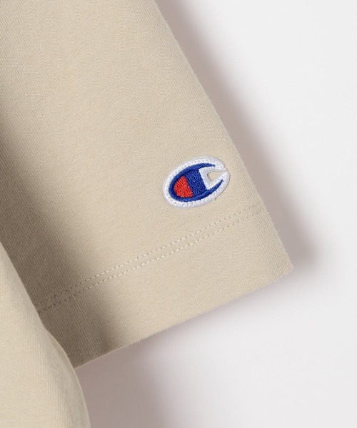 Champion(チャンピオン)の「【Champion(チャンピオン)】別注フロントロゴTシャツ(Tシャツ/カットソー・レディース・ブラック/ブラウン/ベージュ/ネイビー・FREE)」の18枚目の写真