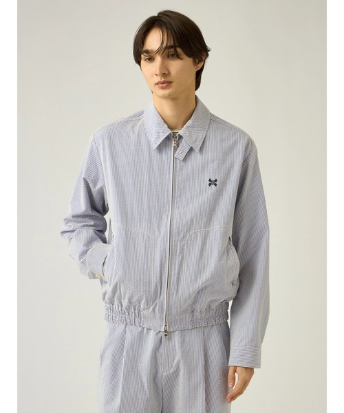 Mc McGREGOR(エムシーマックレガー)の「【Mc McGREGOR】Seersucker Short Drizzler Jacket(ブルゾン・メンズ・その他10・M/L)」の2枚目の写真