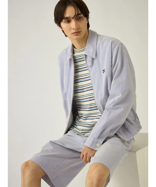 Mc McGREGOR(エムシーマックレガー)の「【Mc McGREGOR】Seersucker Short Drizzler Jacket(ブルゾン・メンズ・その他10・M/L)」の3枚目の写真