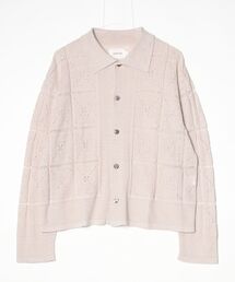 PORT BY ARK（ポートバイアーク）の「PORT BY ARK / ポートバイアーク：Crochet Knit Shirt：PO19-KN03[COR]（シャツ/ブラウス）」