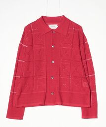 PORT BY ARK（ポートバイアーク）の「PORT BY ARK / ポートバイアーク：Crochet Knit Shirt：PO19-KN03[COR]（シャツ/ブラウス）」