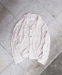 PORT BY ARK（ポートバイアーク）の「PORT BY ARK / ポートバイアーク：Crochet Knit Shirt：PO19-KN03[COR]（シャツ/ブラウス）」