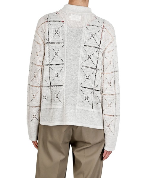 PORT BY ARK（ポートバイアーク）の「PORT BY ARK / ポートバイアーク：Crochet Knit Shirt：PO19-KN03[COR]（シャツ/ブラウス・メンズ・ブラック/レッド/ベージュ系その他・1/2）」の18枚目の写真