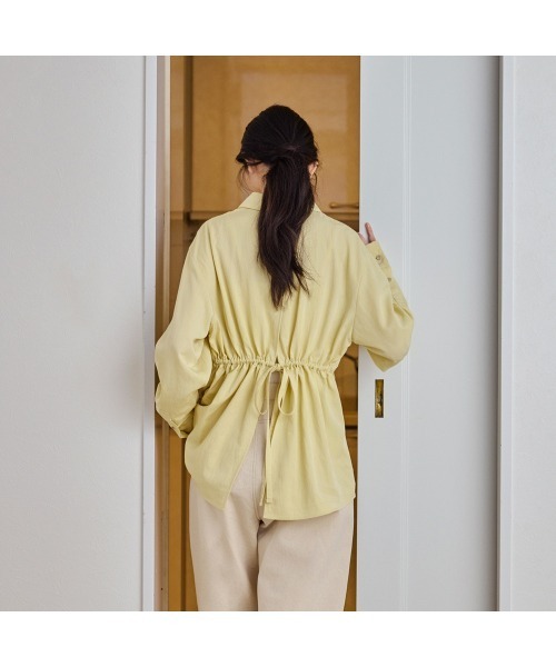 COMMON+HAUS(コモンハウス)の「オープンバック シャツブラウス(シャツ/ブラウス・レディース・ライラック/ブラック/イエロー・FREE)」の4枚目の写真
