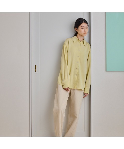 COMMON+HAUS(コモンハウス)の「オープンバック シャツブラウス(シャツ/ブラウス・レディース・ライラック/ブラック/イエロー・FREE)」の15枚目の写真