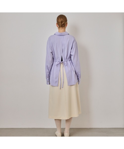 COMMON+HAUS(コモンハウス)の「オープンバック シャツブラウス(シャツ/ブラウス・レディース・ライラック/ブラック/イエロー・FREE)」の17枚目の写真