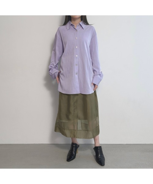 COMMON+HAUS(コモンハウス)の「オープンバック シャツブラウス(シャツ/ブラウス・レディース・ライラック/ブラック/イエロー・FREE)」の22枚目の写真