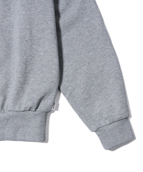 YOUHEE（ユヒ）の「YOUHEETIC HOTFIX OFF-SHOULDER SWEATSHIRTS MELANGE GREY（スウェット・レディース・その他・FREE）」の4枚目の写真