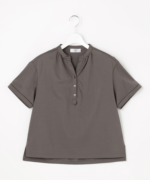J.PRESS（ジェイプレス）の「プレーティングジャージー バンドカラー カットソー（Tシャツ/カットソー・レディース・ネイビー系/ローズ系/グレー系/ライトグレー系・T13/T15）」の15枚目の写真