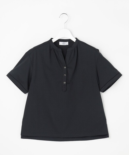 J.PRESS（ジェイプレス）の「プレーティングジャージー バンドカラー カットソー（Tシャツ/カットソー・レディース・ネイビー系/ローズ系/グレー系/ライトグレー系・T13/T15）」の16枚目の写真