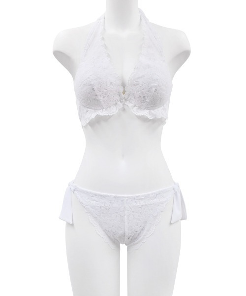 ANNEBRA(アンブラ)の「Lace Reverie レースビキニ(水着・レディース・ホワイト・L/M)」の4枚目の写真